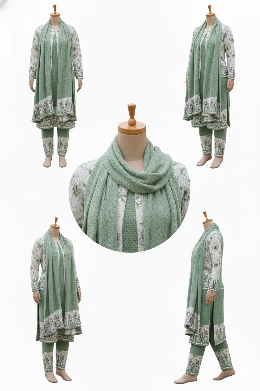 Luxury 4-Piece Winter Kurta Set | Festive Warmth & Premium Style
